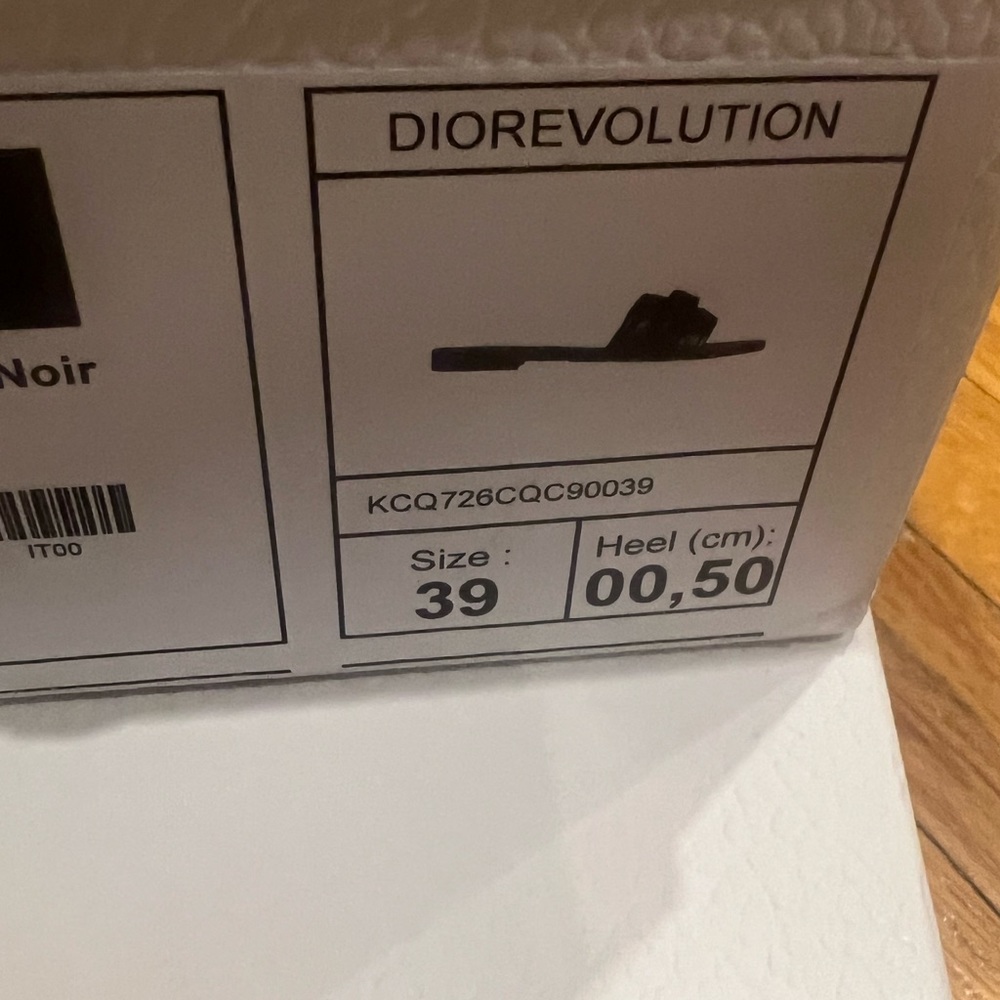 Dior evolution black sandal